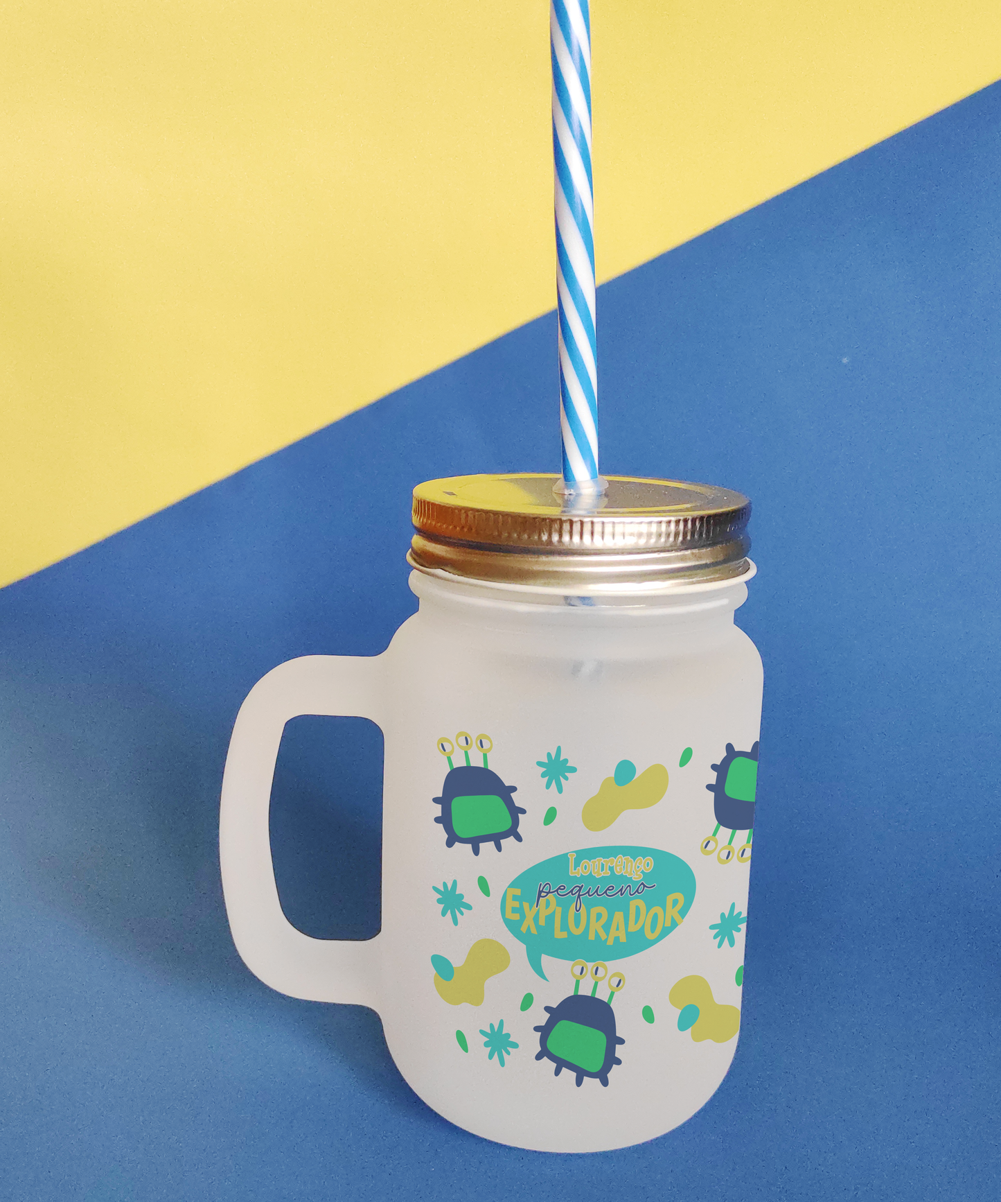 Caneca com Palhinha "Pequeno Explorador"