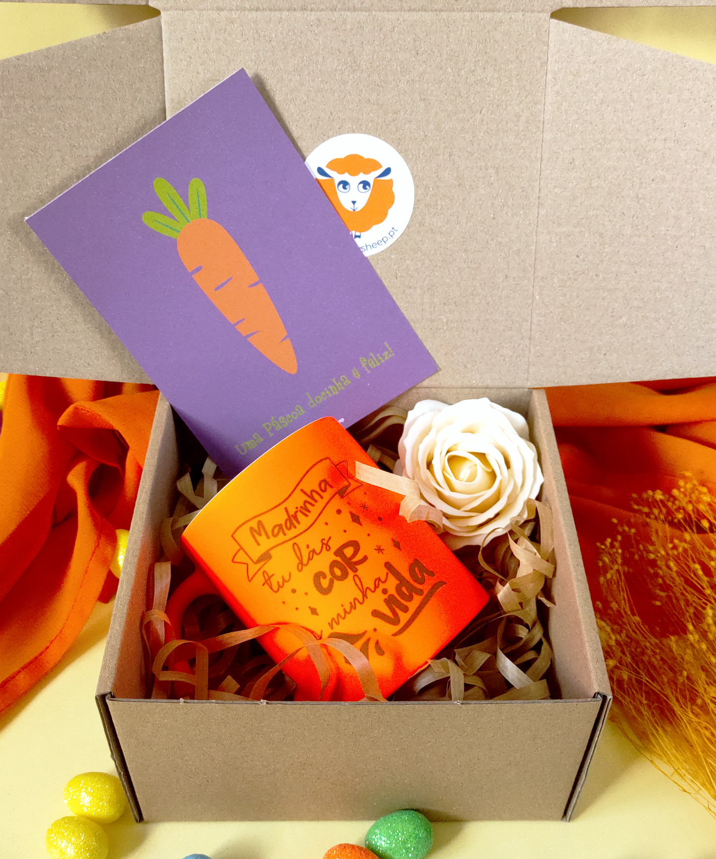 Box Madrinha Laranja – “Madrinha, tu dás cor à minha vida”