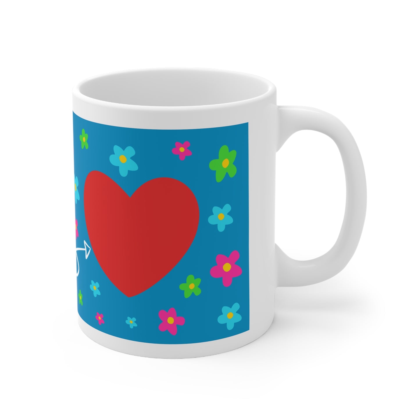 Caneca personalizada "sempre no meu coração"