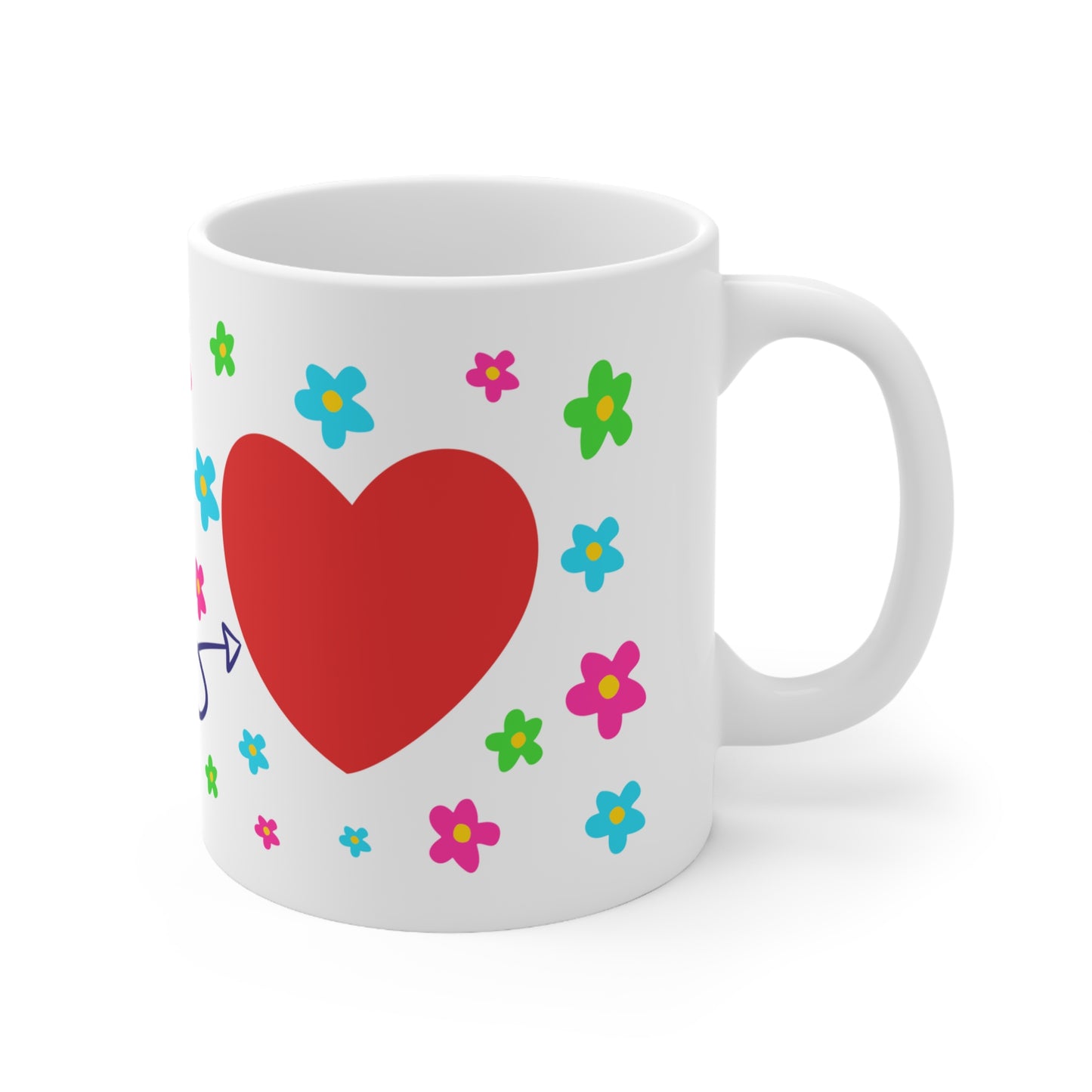 Caneca personalizada "sempre no meu coração"