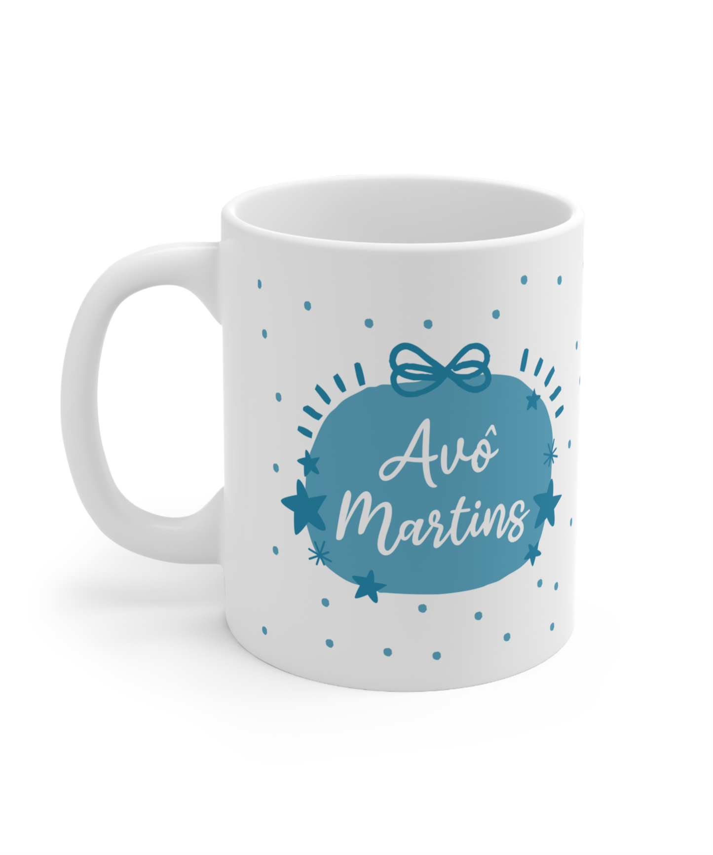 Conjunto de Natal Personalizado - Caneca, Abre Cápsulas com Inicial e Íman Cerâmico