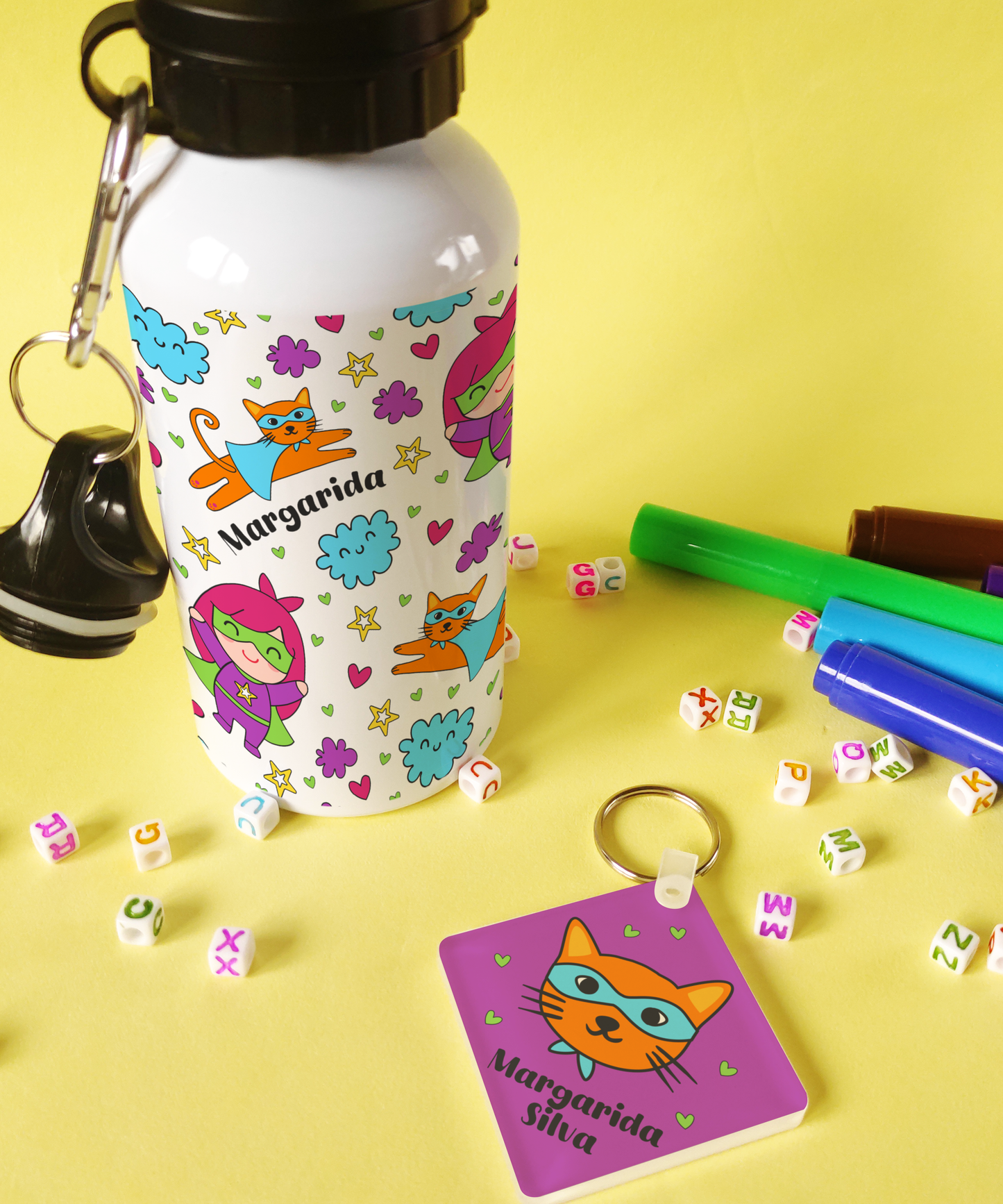 Conjunto Personalizado Pequenos Grandes Heróis - Menina