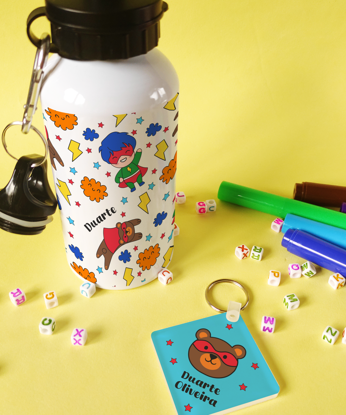 Conjunto Personalizado Pequenos Grandes Heróis - Menino