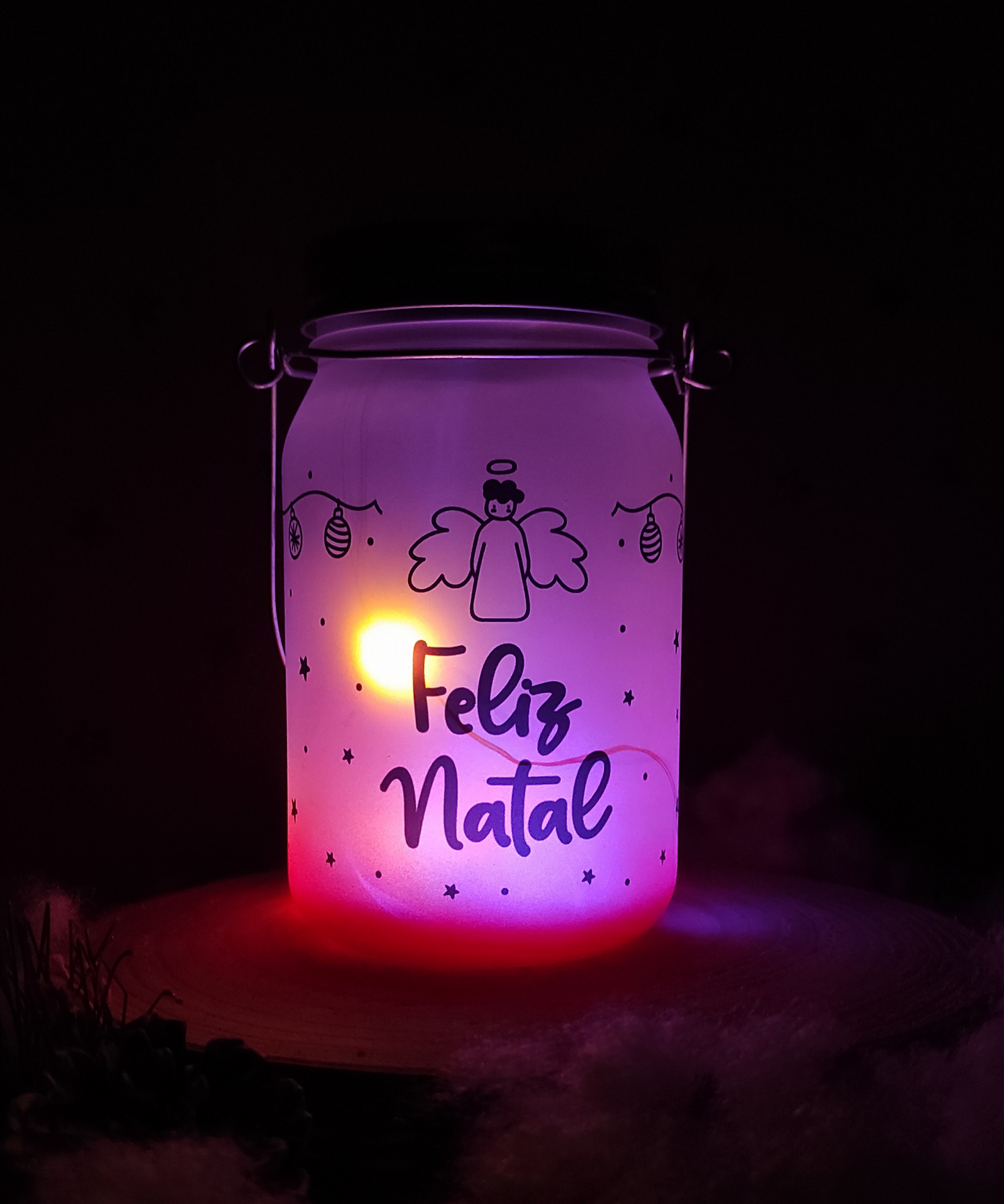 Lanterna "Feliz Natal"