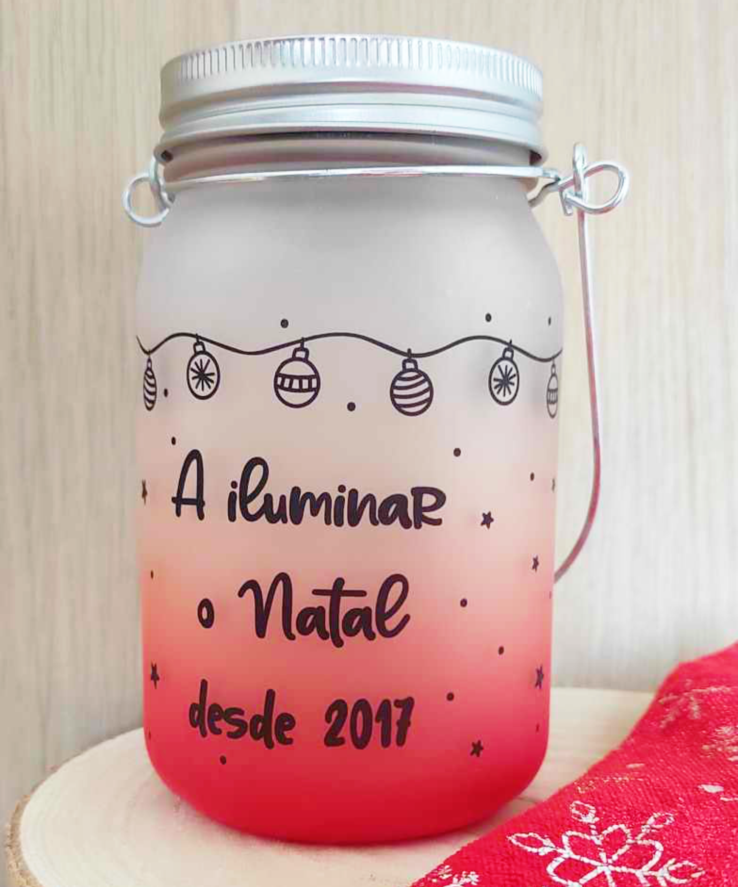 Lanterna Personalizada com Nome de Família