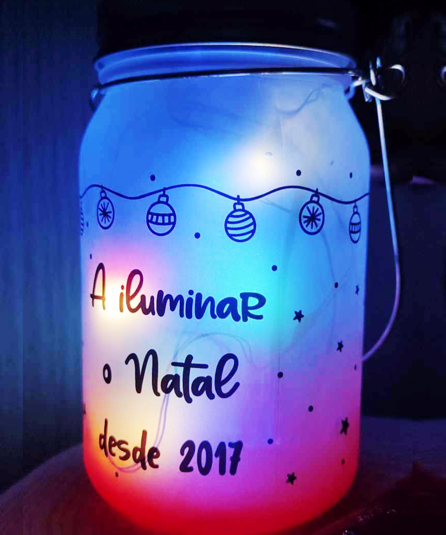 Lanterna Personalizada com Nome de Família