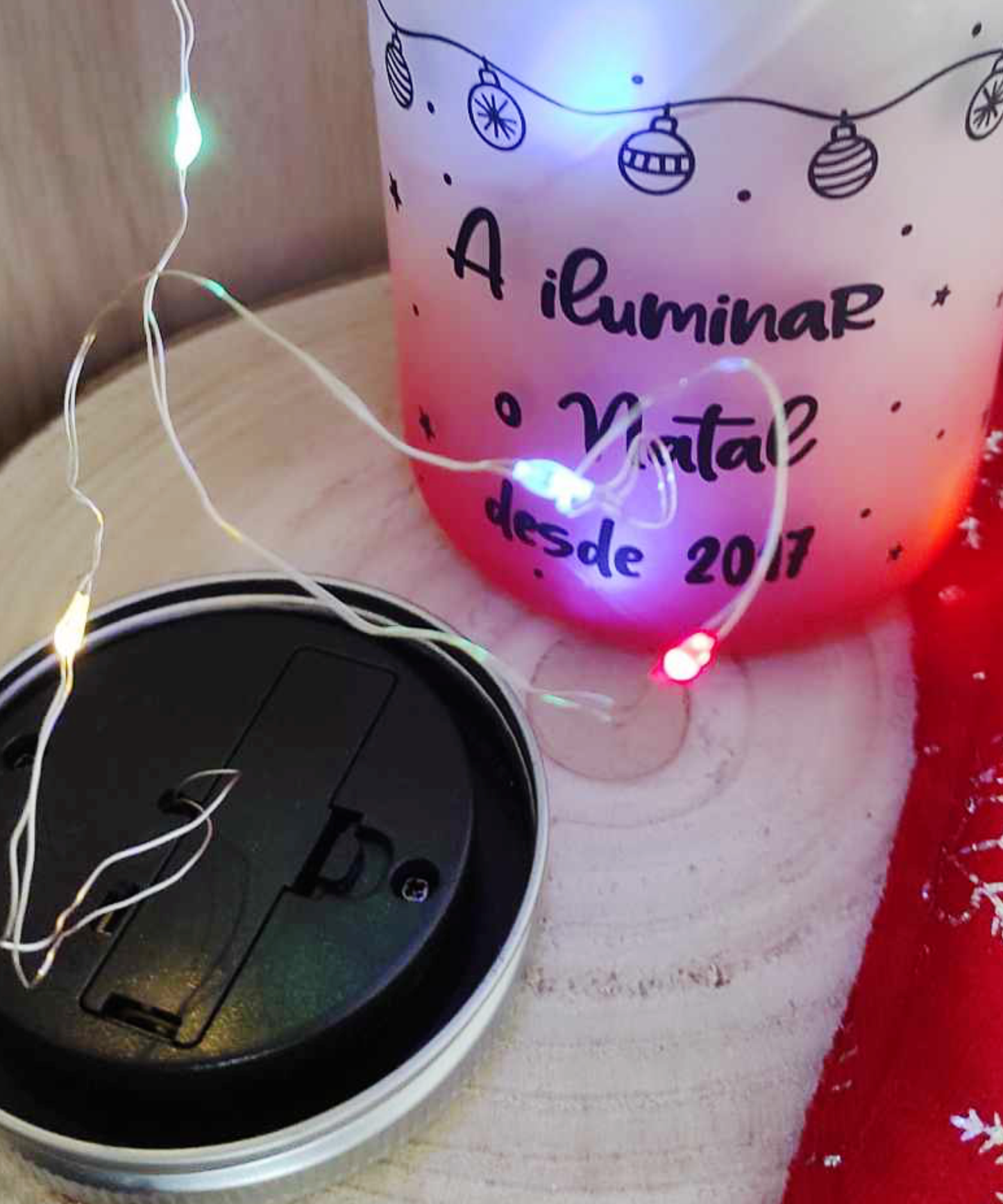 Lanterna Personalizada com Nome de Família