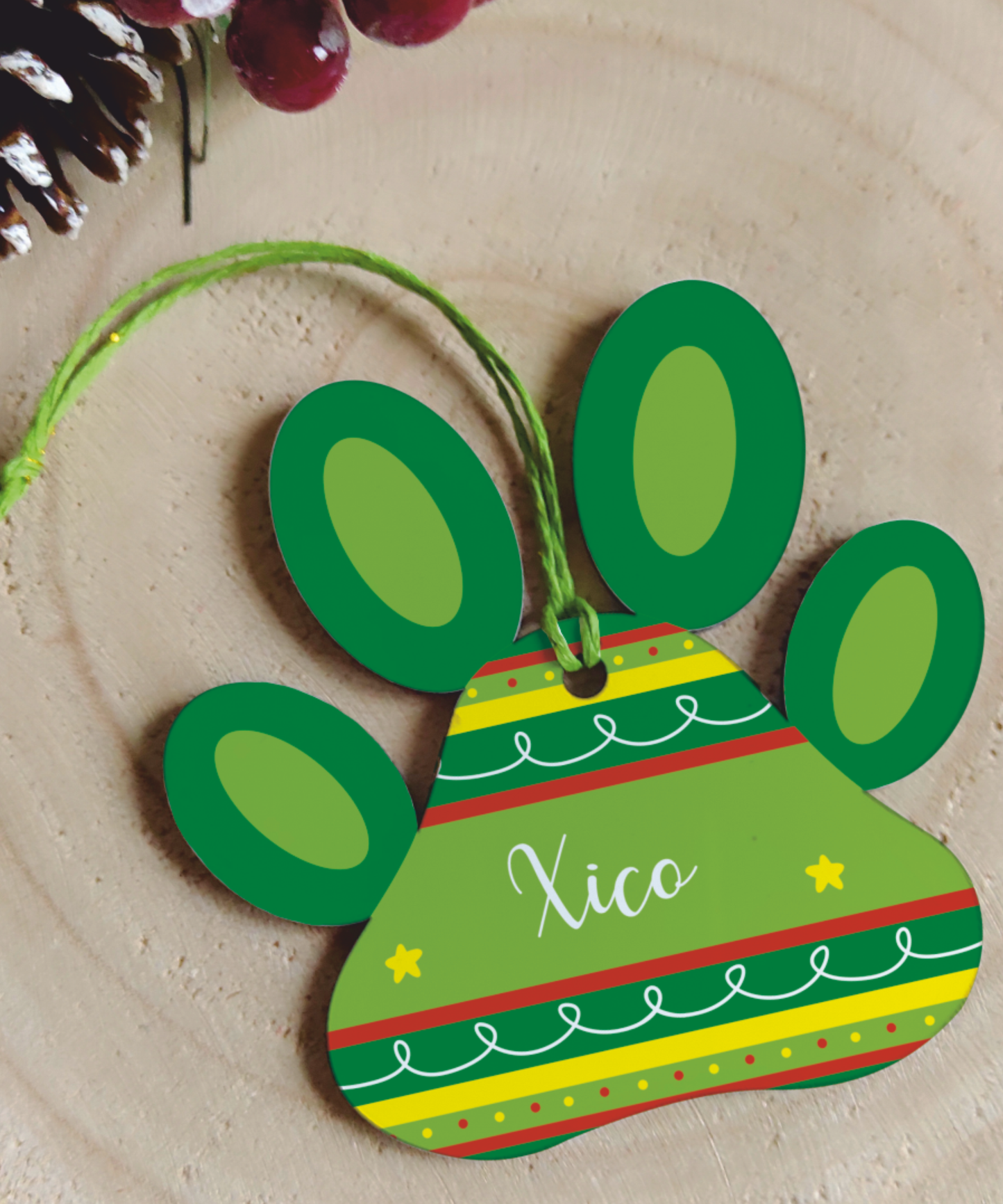 Pendentes de Natal Personalizados com Nome