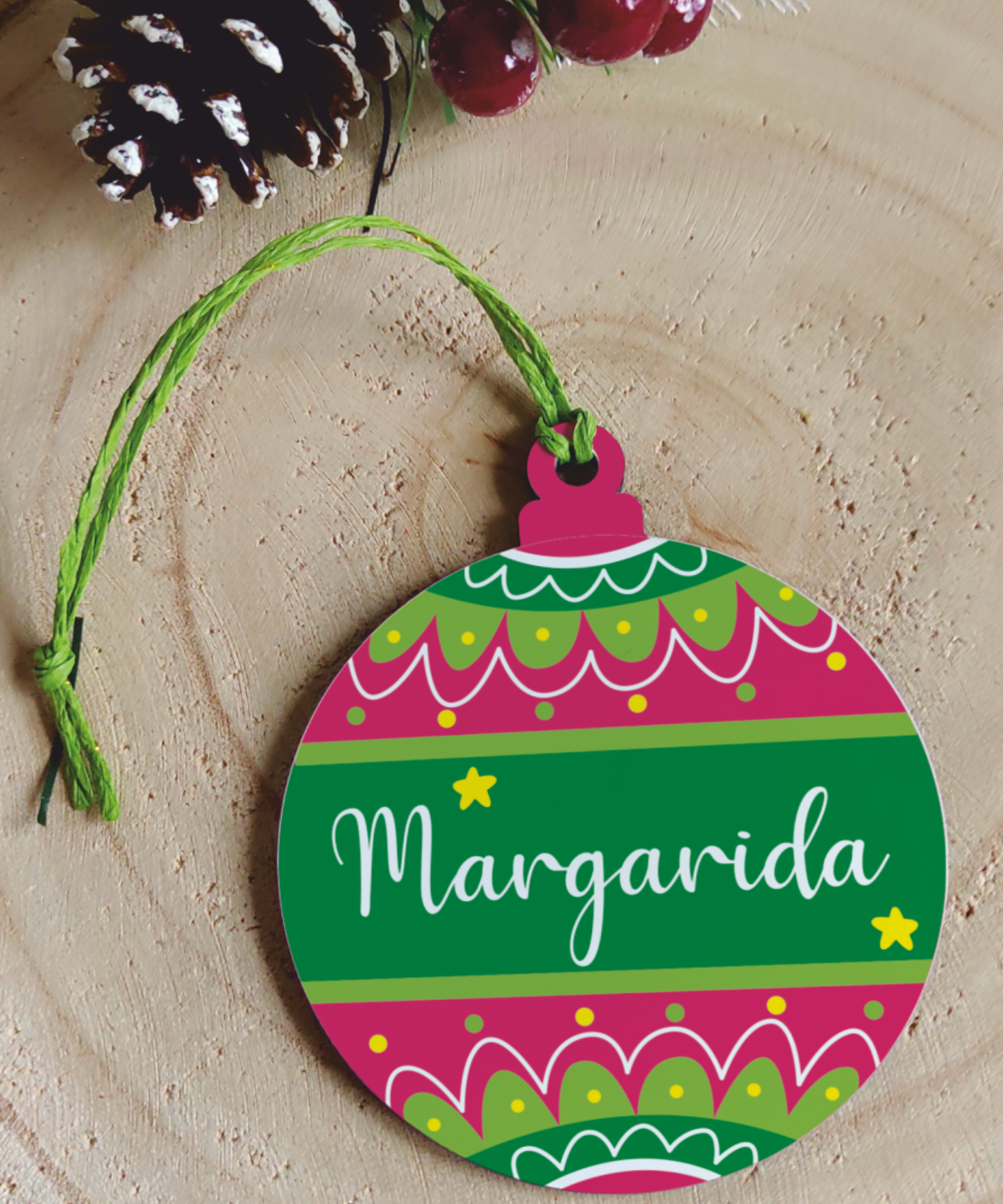 Pendentes de Natal Personalizados com Nome