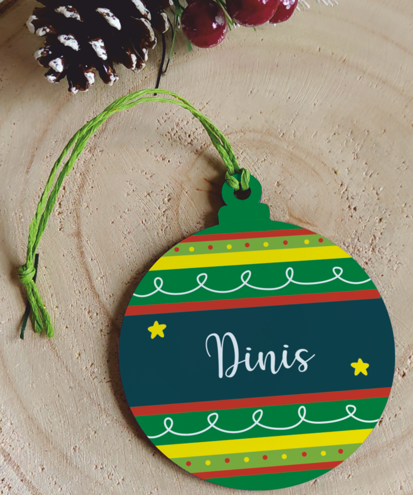 Pendentes de Natal Personalizados com Nome