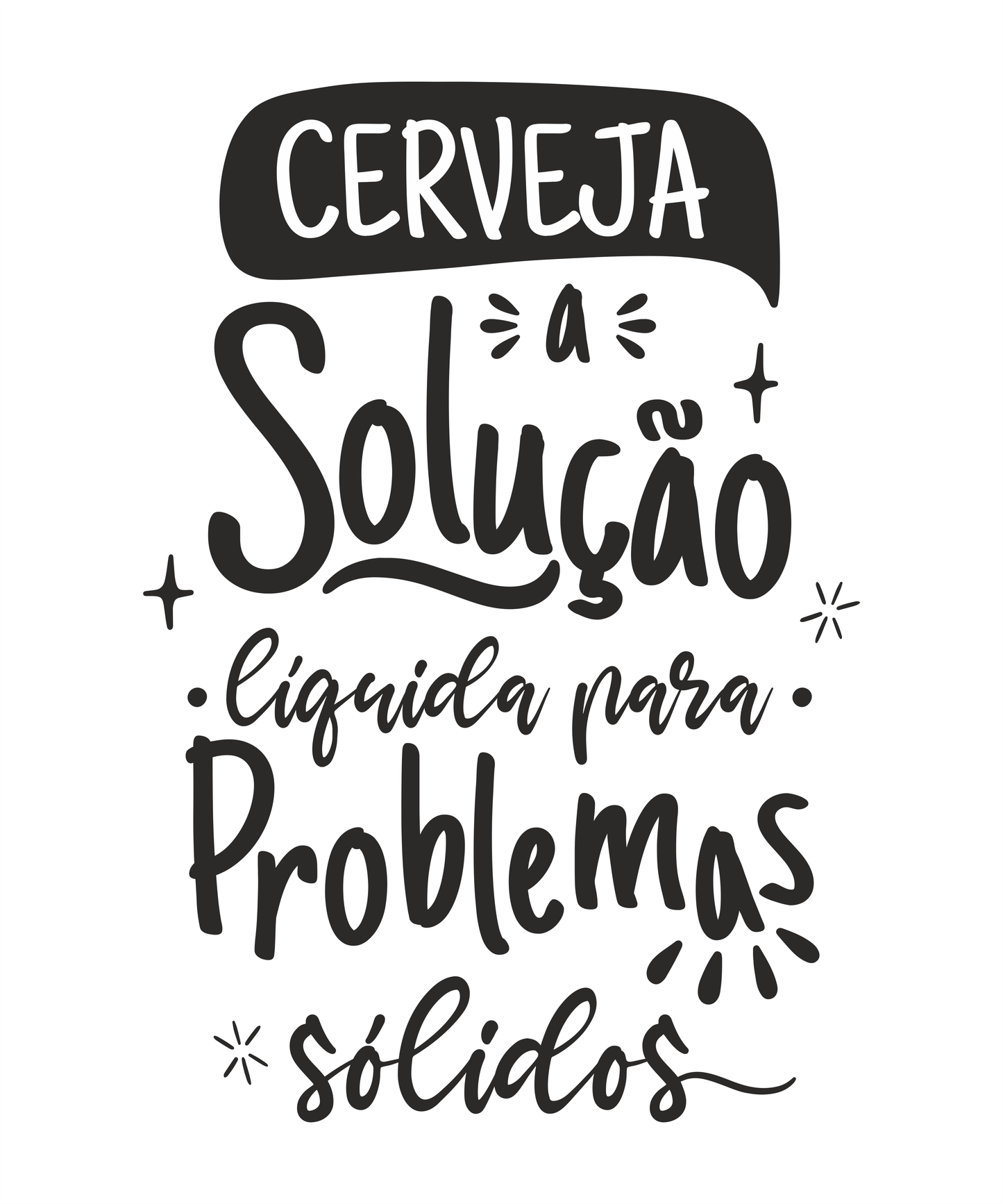 Caneca "Cerveja: A Solução Líquida para Problemas Sólidos"