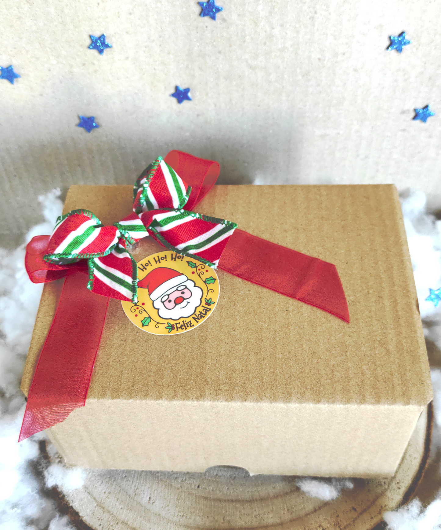 Box caneca, íman e pendente em MDF - Aldeia de Natal