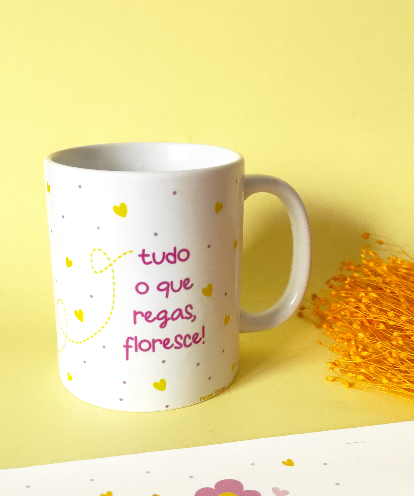 Box Presente Primavera – Caneca + Marcador + Flor de Sabão