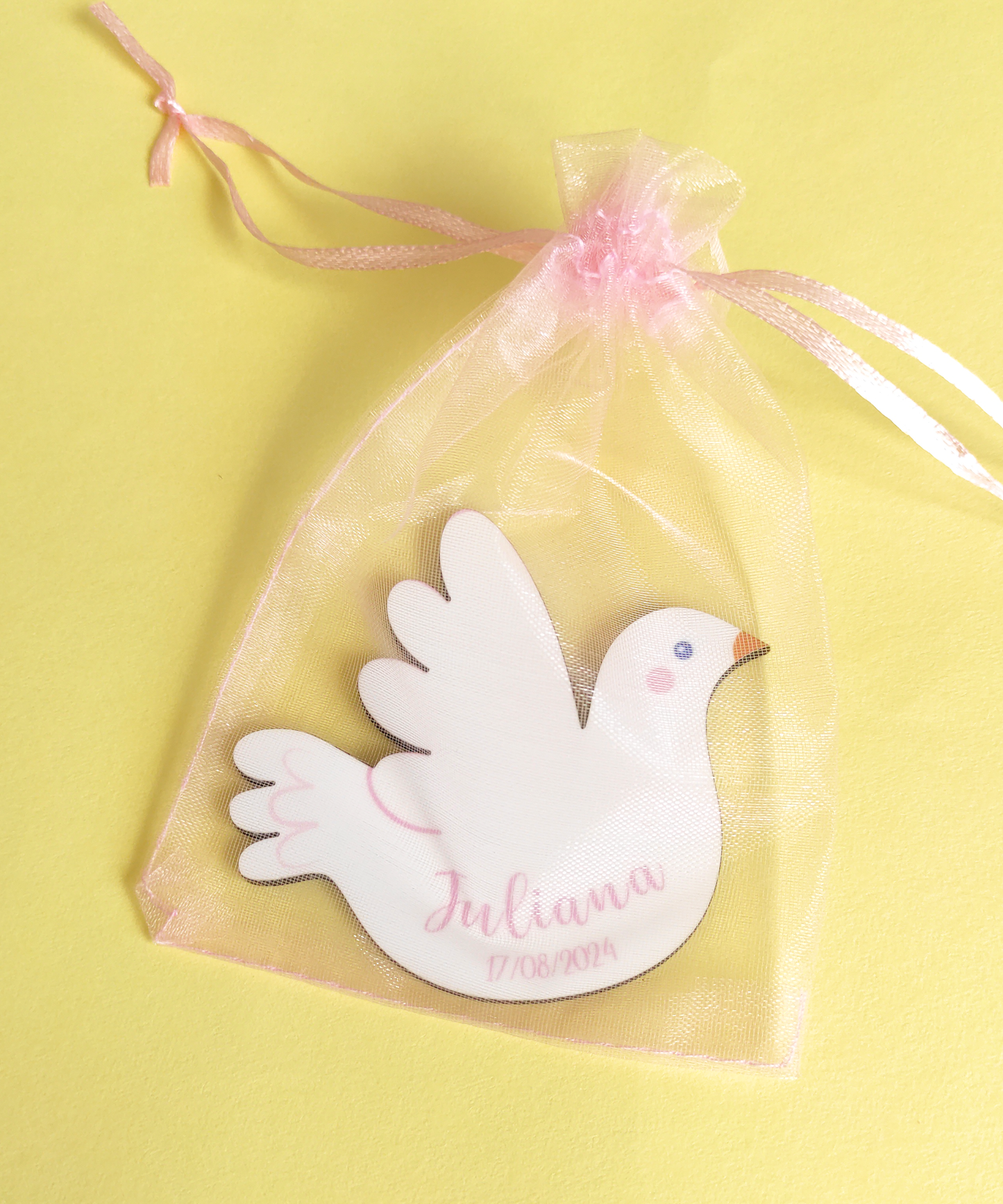 Lembrança Personalizada - Pomba em MDF