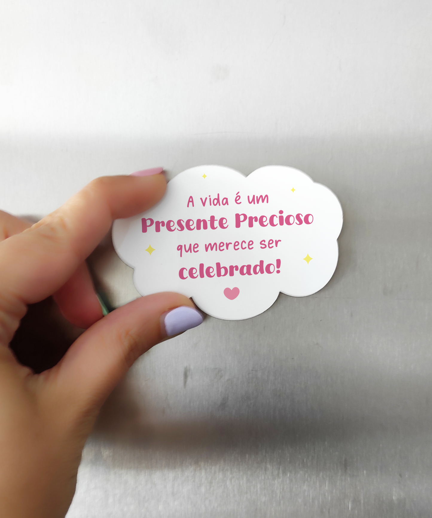 Lembrança de batizado personalizada - Íman em MDF