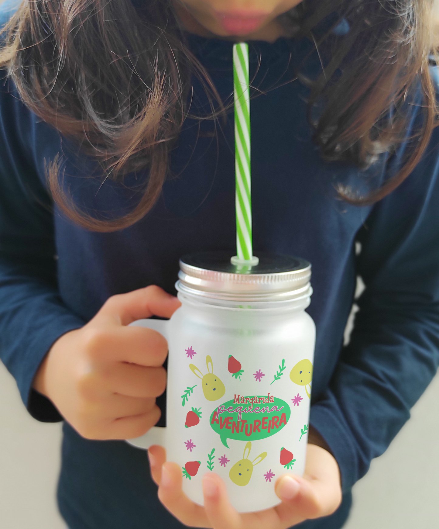 Caneca com Palhinha "Pequena Aventureira"