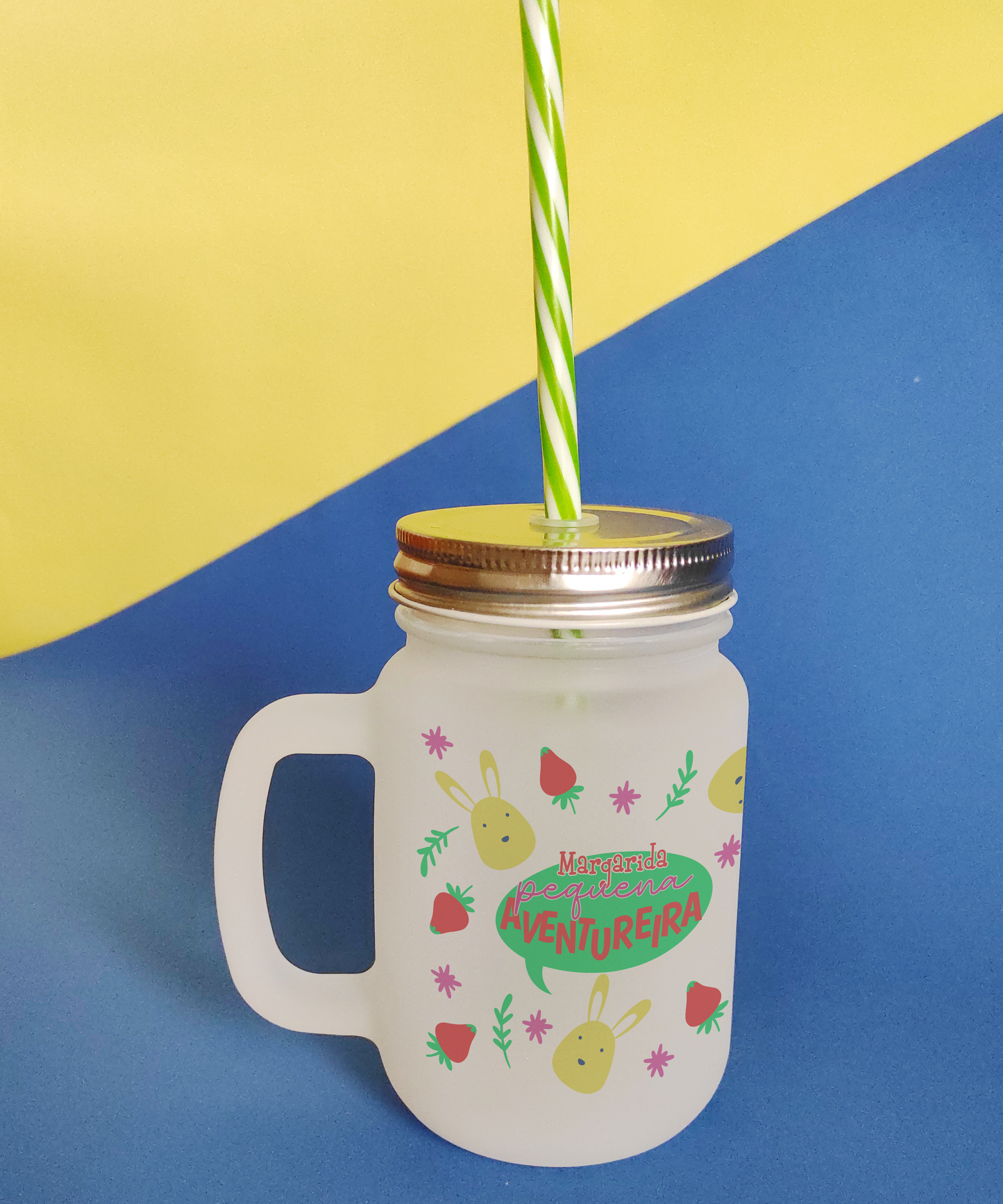 Caneca com Palhinha "Pequena Aventureira"