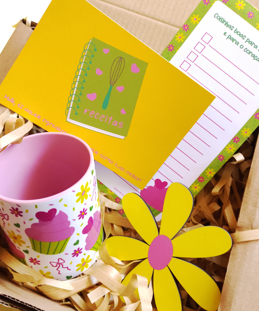 Box Coração de Açúcar – Padrão Cupcake