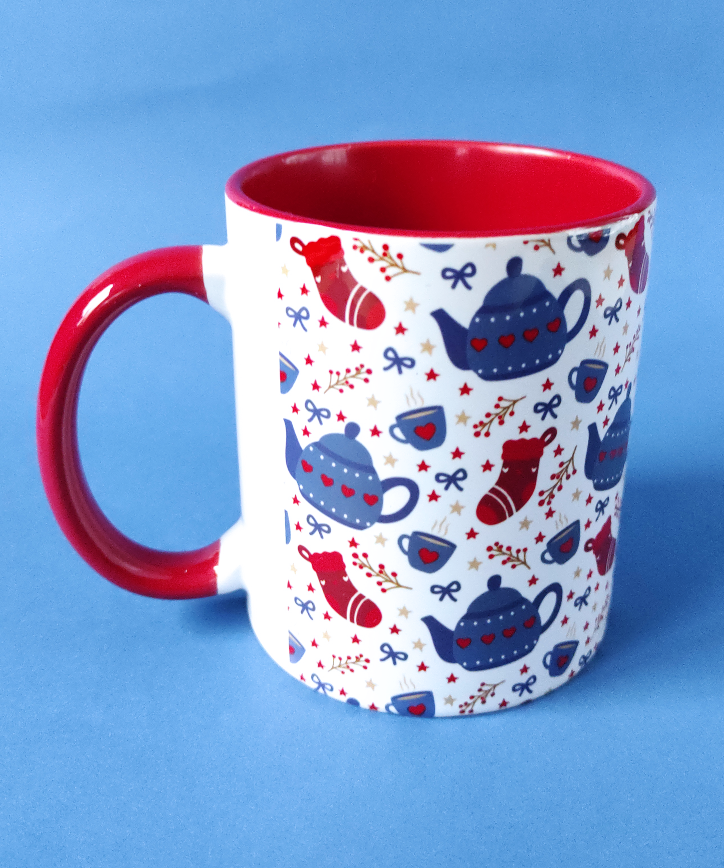 Caneca Um Natal Muito Cozy | Caneca Natal ilustrada 300ml