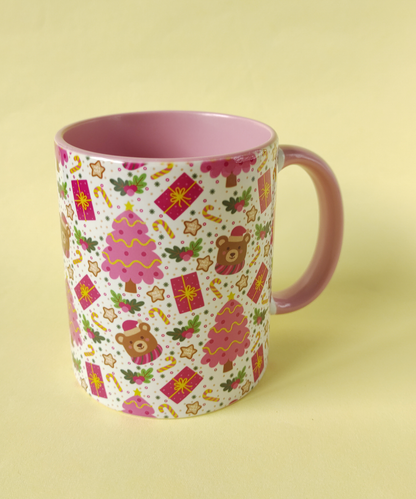 Box Um Natal Muito Pink | Caneca, vela e marcador