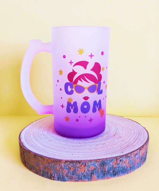 Caneca Mate Roxa "Cool Mom"