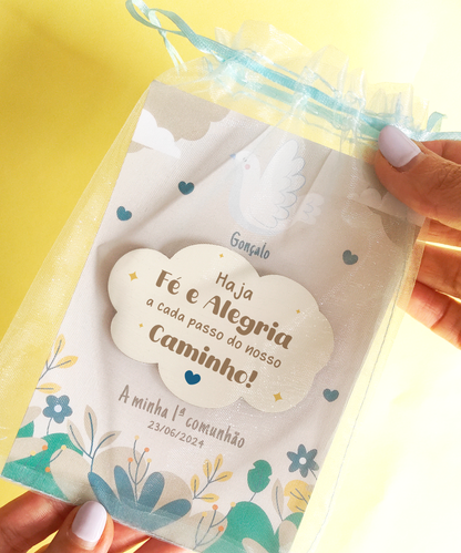 Lembrança de comunhão personalizada - Íman em MDF