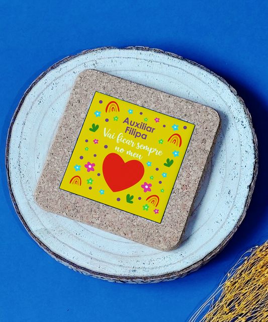 Azulejo 10 x 10 personalizado com base de cortiça